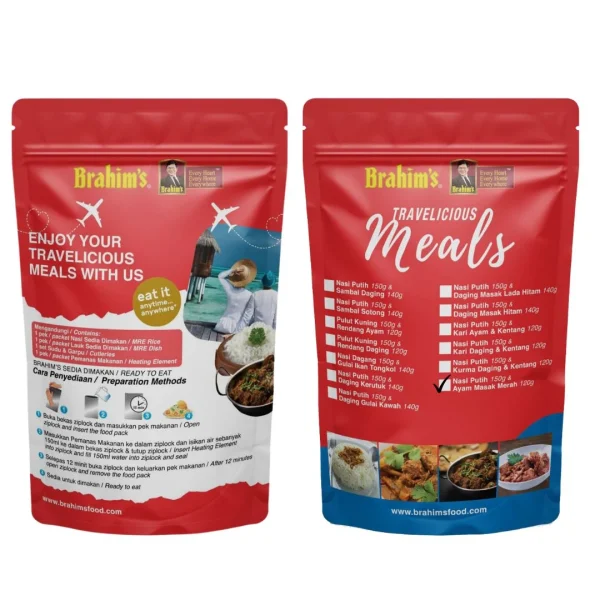 Nasi Putih & Ayam Masak Merah