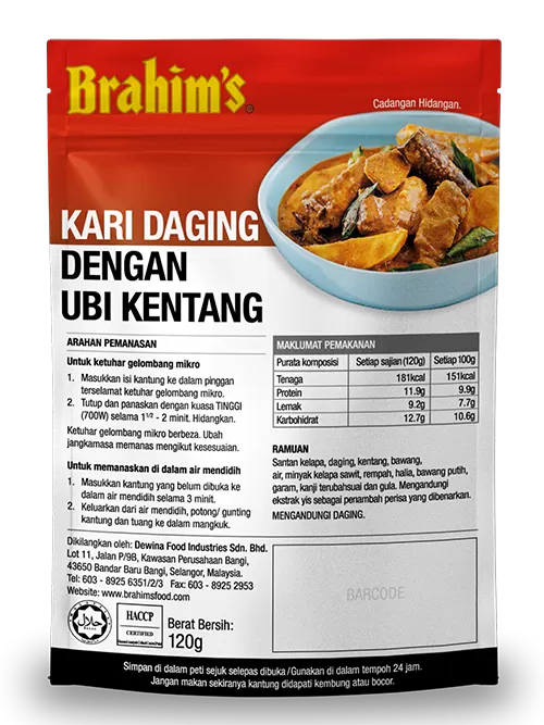 Kari Daging Dengan Ubi Kentang