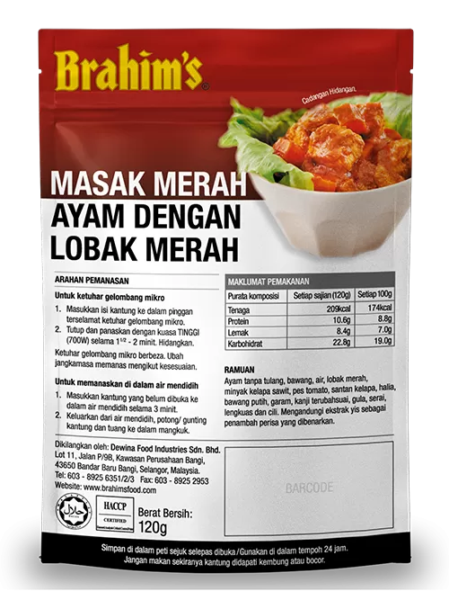Masak Merah Ayam Dengan Lobak Merah