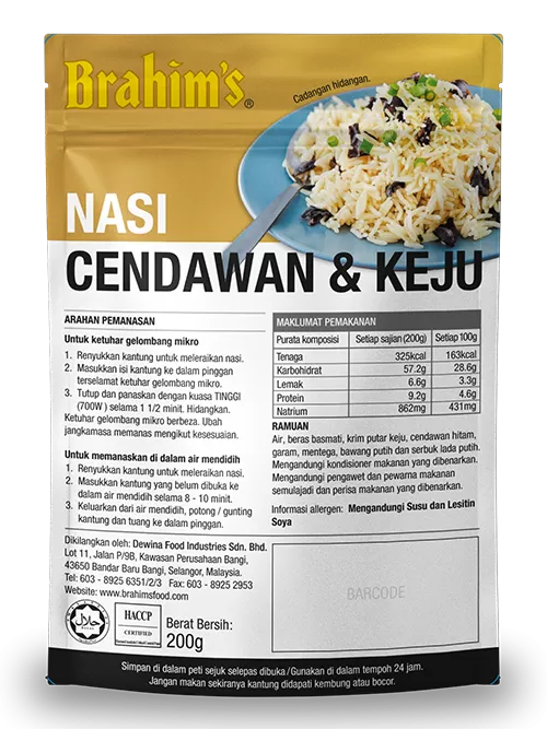 Nasi Cendawan & Keju