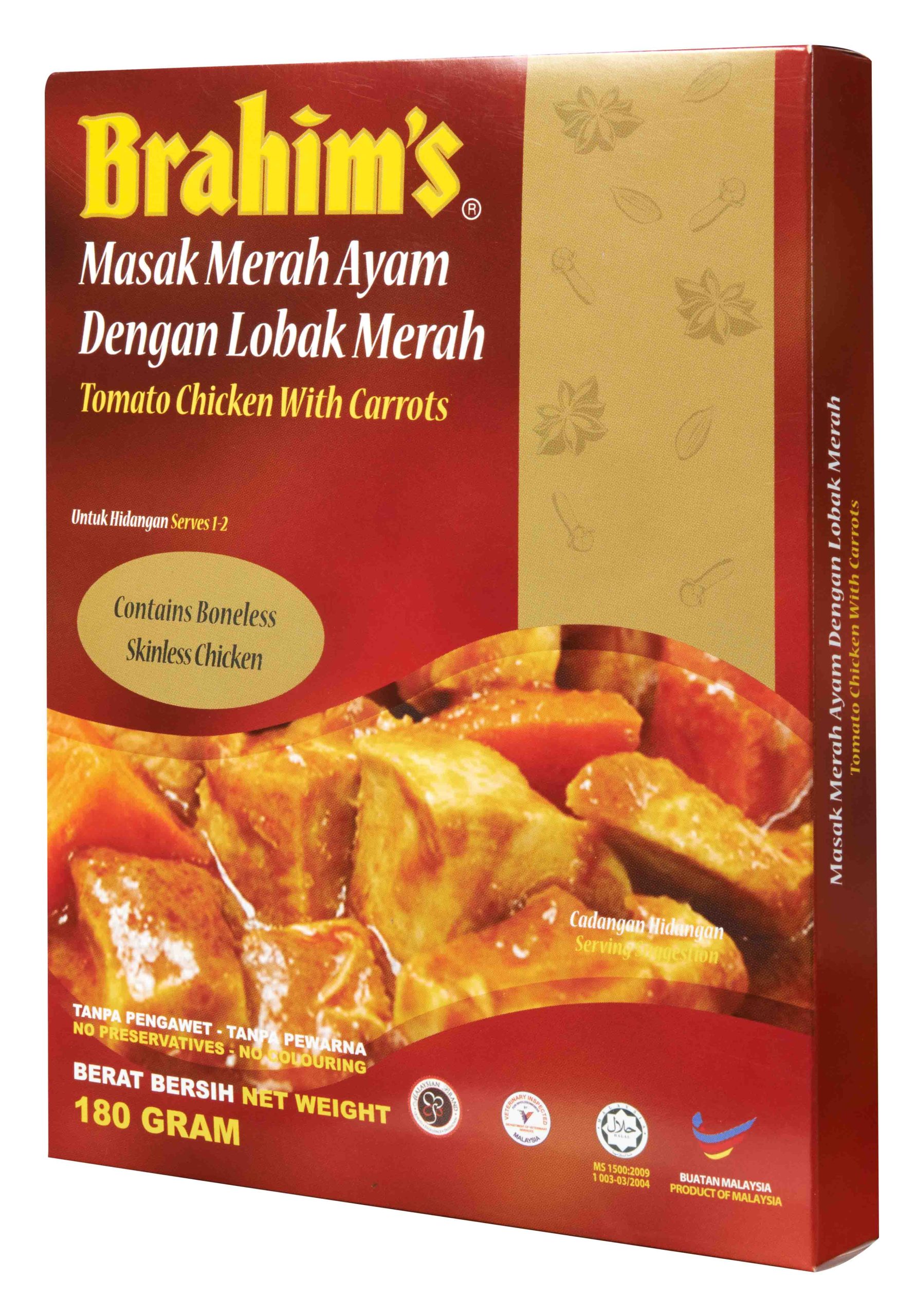 Masak Merah Ayam Dengan Lobak Merah 180g