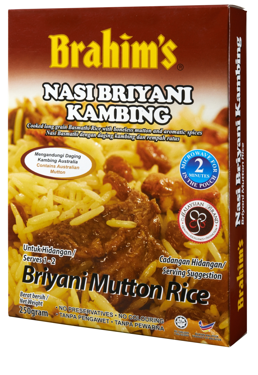 Nasi Briyani Kambing 250g