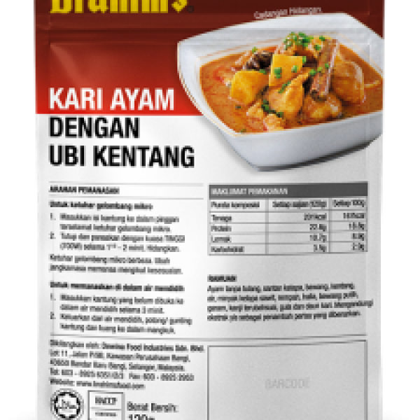 Kari Ayam Dengan Ubi Kentang