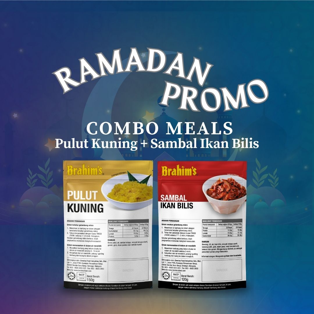 Ramadan Promo Combo Pulut Kuning and Sambal Ikan Bilis – BrahimsOutdoorShop