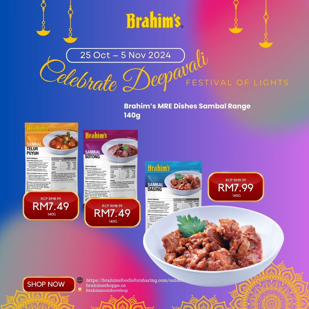 10 mre dishes sambal range 140g