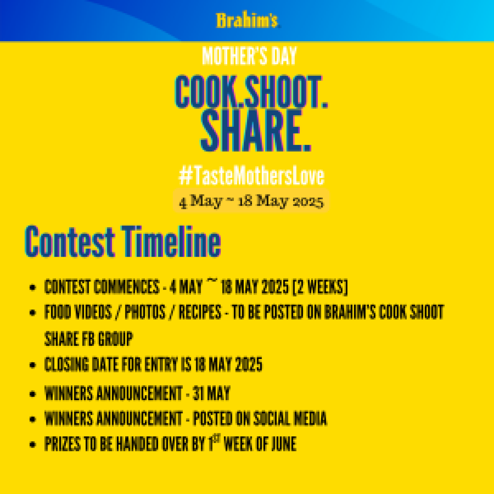3 contest timeline OK 3 contest timeline OK
