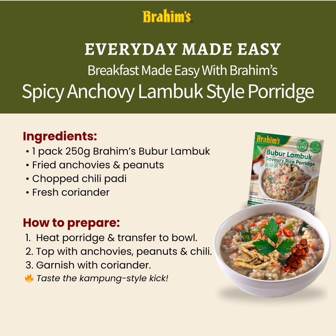 Spicy Anchovy Lambuk Style Porridge Spicy Anchovy Lambuk Style Porridge