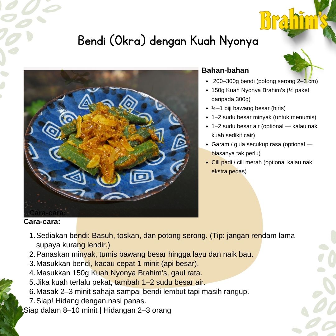 Recipe: Bendi with Kuah Nyonya