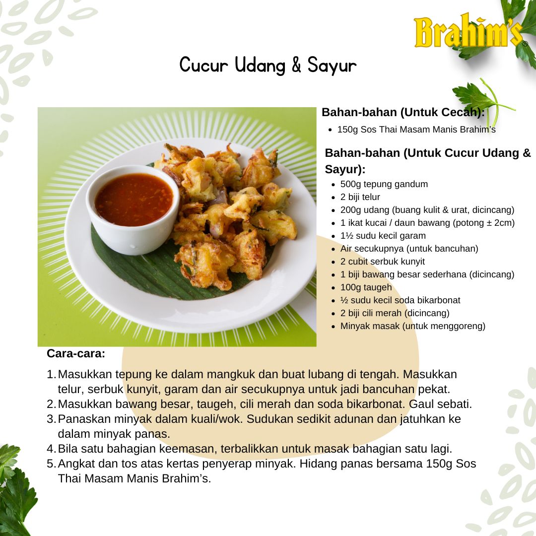 Recipe: Cucur Udang & Sayur