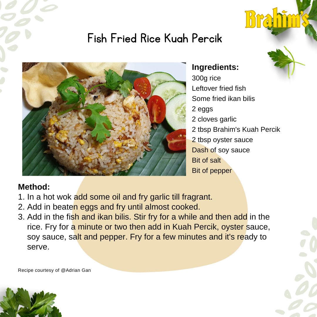 Recipe: Nasi Goreng Ikan Percik