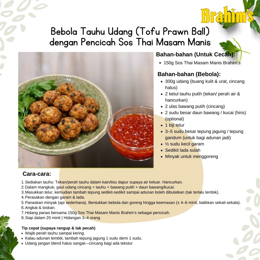 Recipe: Bebola Tauhu Udang
