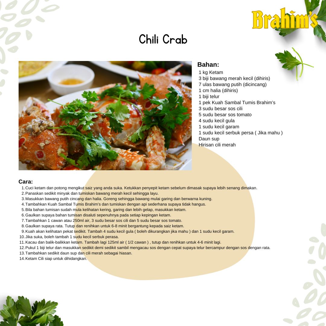 chili crab resipi