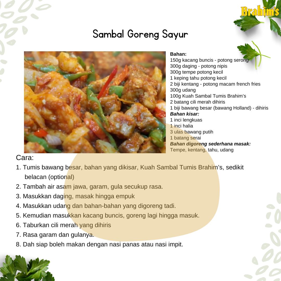 Recipe: Sambal Goreng Sayur
