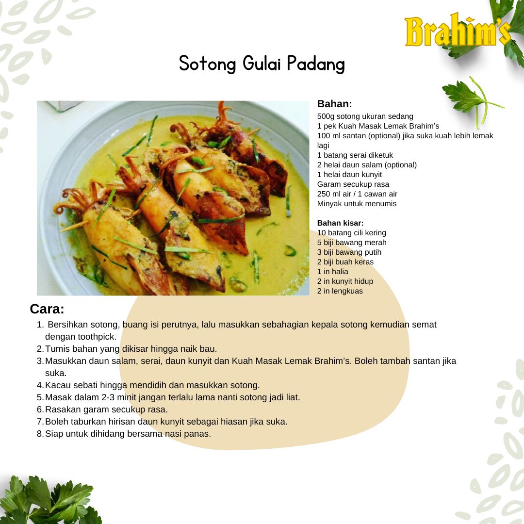 Recipe: Sotong Gulai Padang