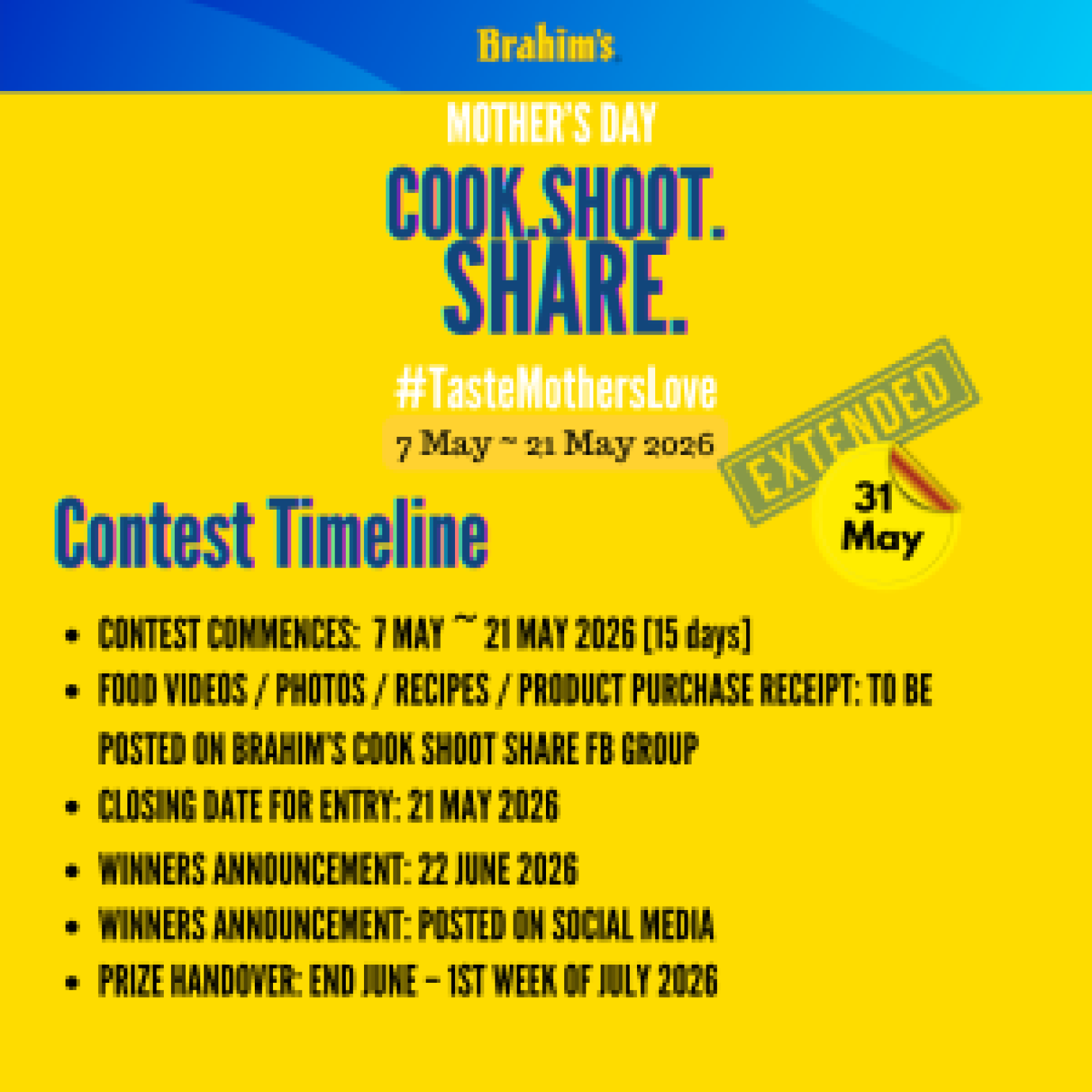 2 contest timeline extended