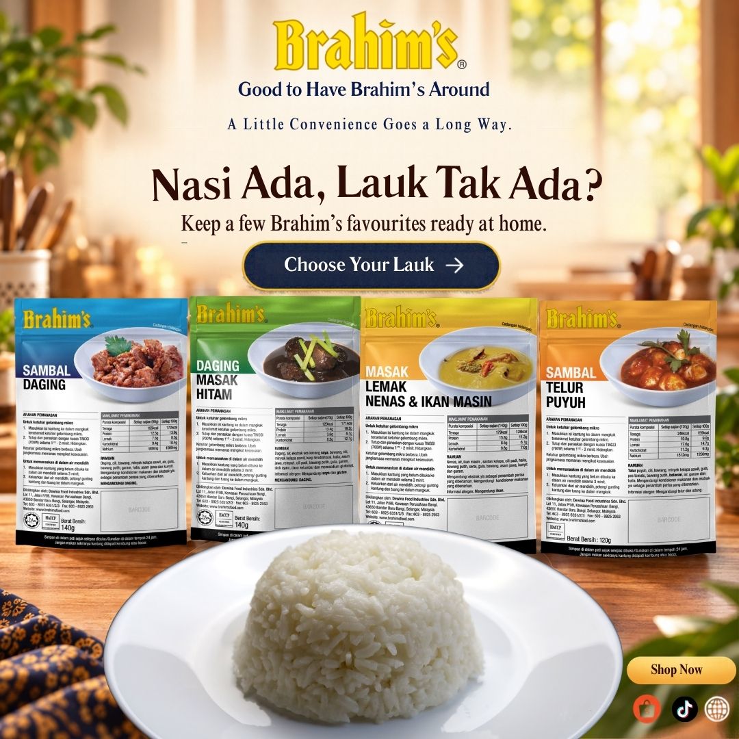 nasi ada lauk tak ada