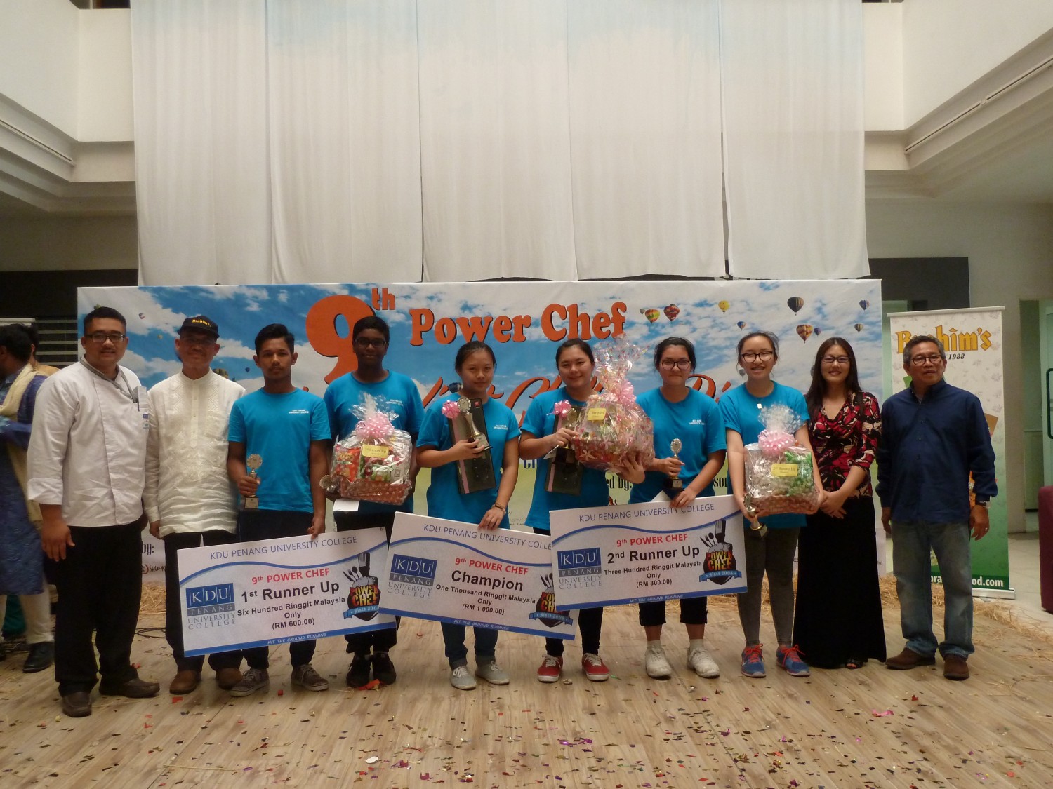 Top 10 winners for KDU Penang University College’s Power Chef Competition 2016