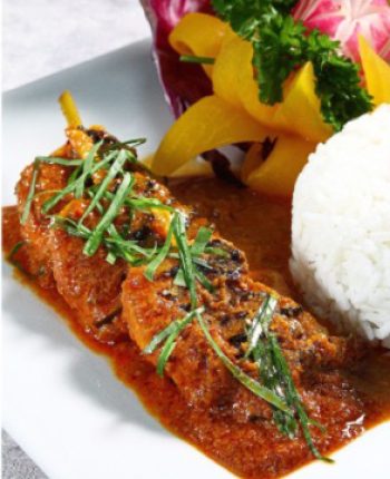 Seafood Percik Skewers