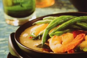 Nutty Thai Green Curry Prawns