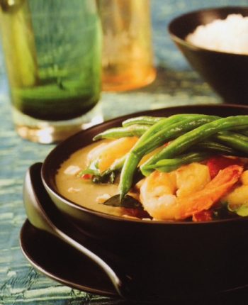 Nutty Thai Green Curry Prawns