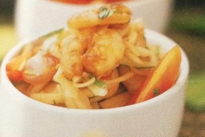 Honey Prawns And Mango Kerabu