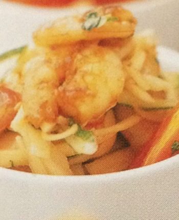 Honey Prawns And Mango Kerabu