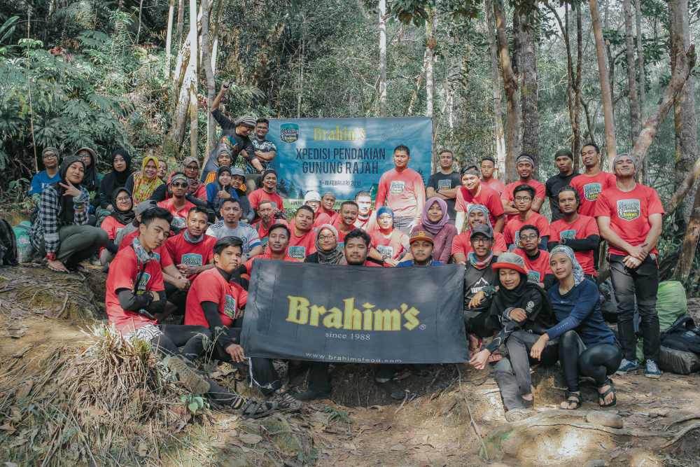 Participants at the campsite before returning home.