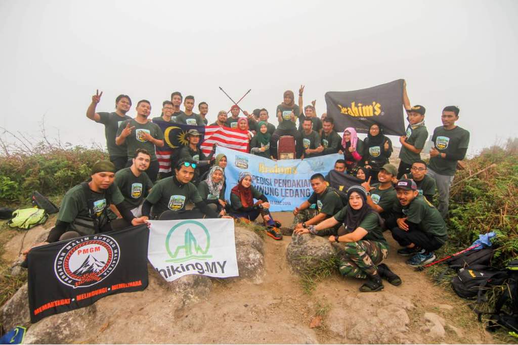 Participants at the summit of Gunung Ledang