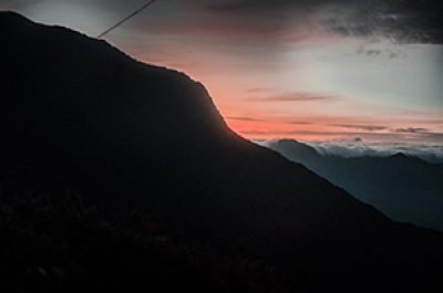 Magical night view of Korga\'s peak.  