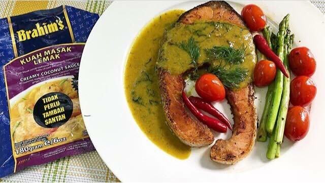 Salmon Grill Berkuah Masak Lemak @puspasela