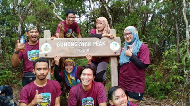 Participants at Gunung Ayam