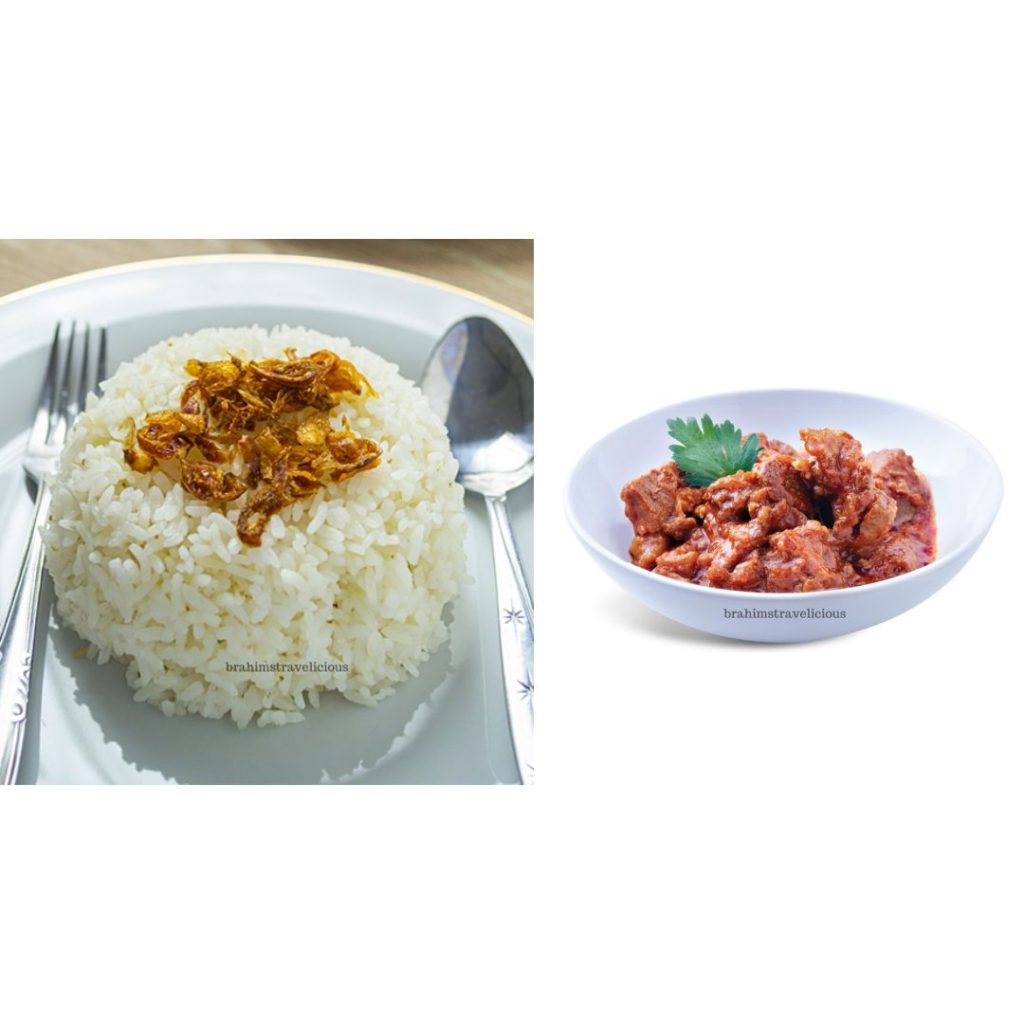 Nasi Putih & Sambal Daging