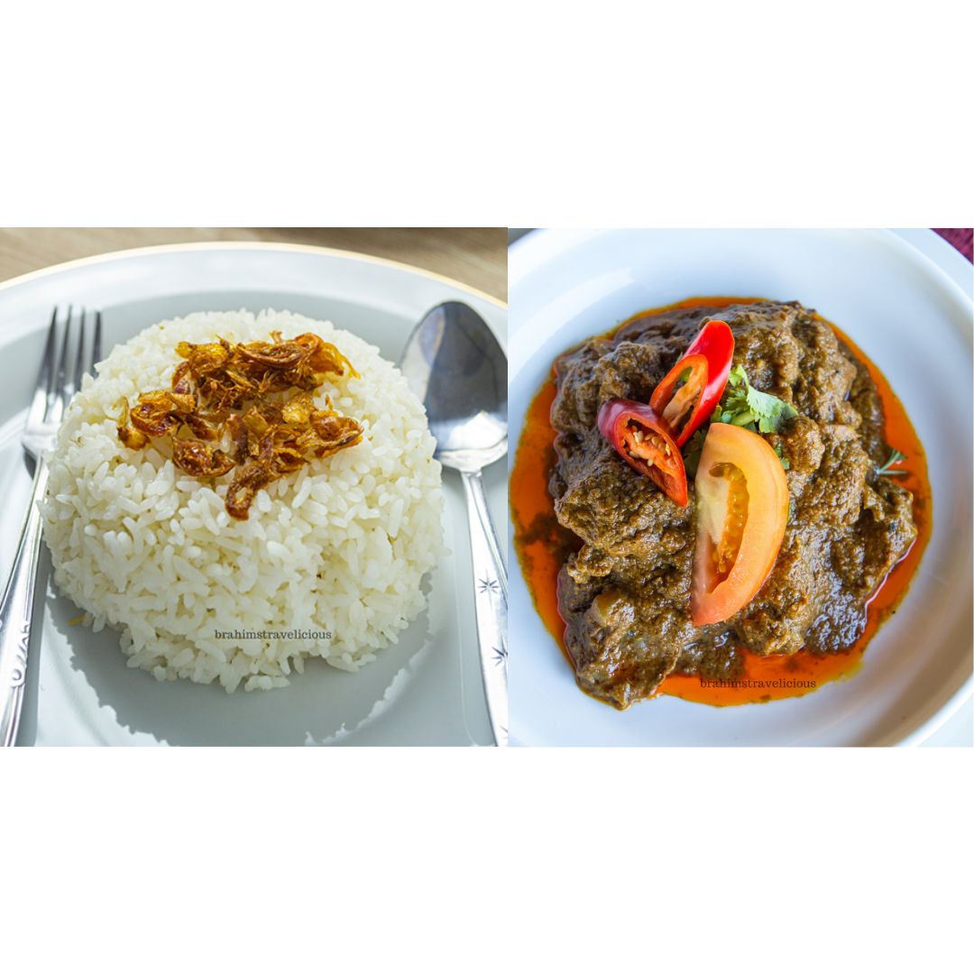 Nasi Putih & Daging Kerutuk