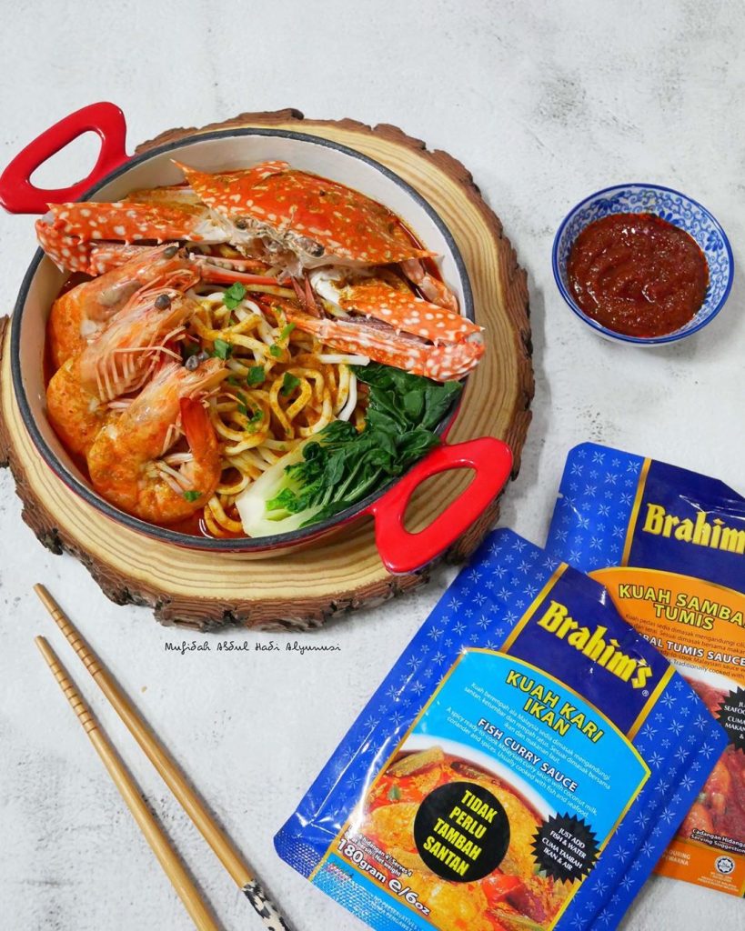 kuah kari ikan_kari ramen bersama udang dan ketam