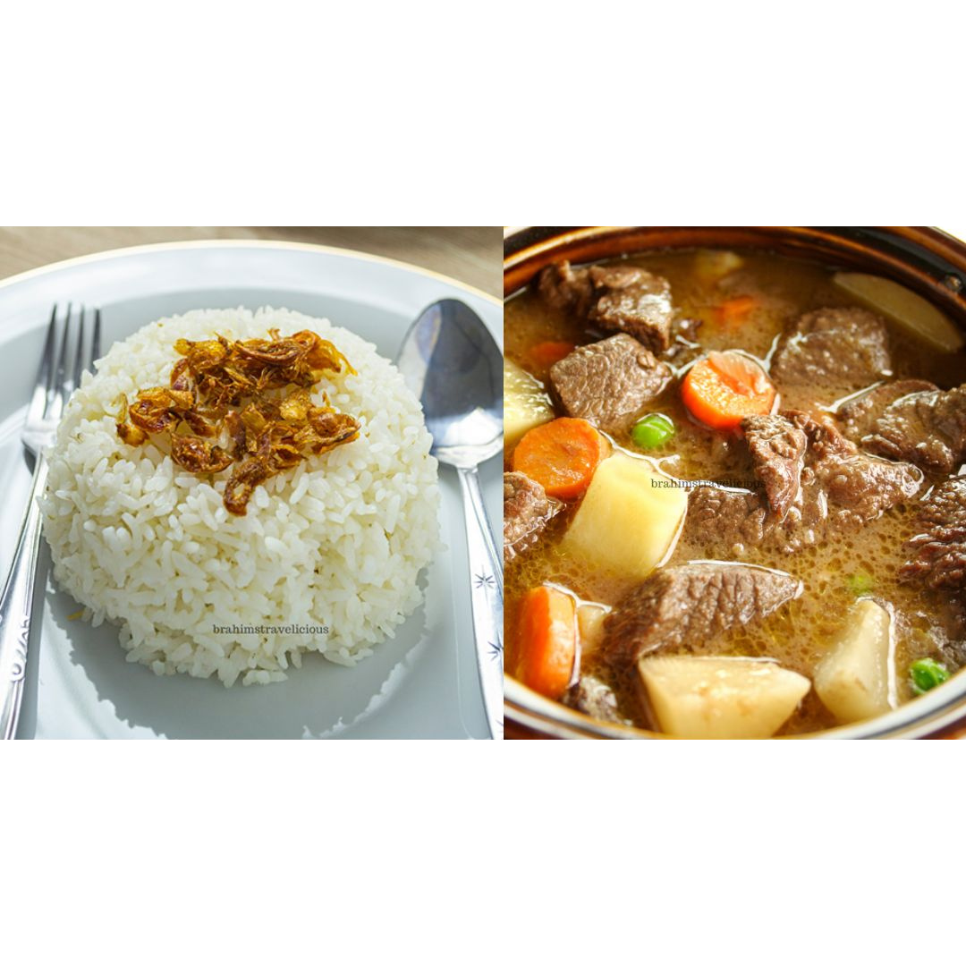 Nasi Putih & Kurma Daging dan Kentang