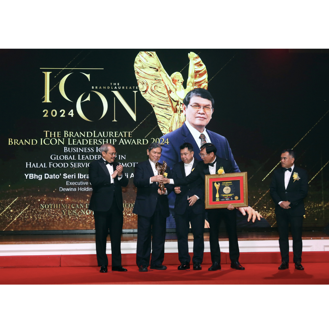 The BrandLaureate World Halal Brand ICON Leadership Award 2024-Global Leadership in Halal Food Services & Promotions The BrandLaureate World Halal Brand ICON Leadership Award 2024-Global Leadership in Halal Food Services & Promotions