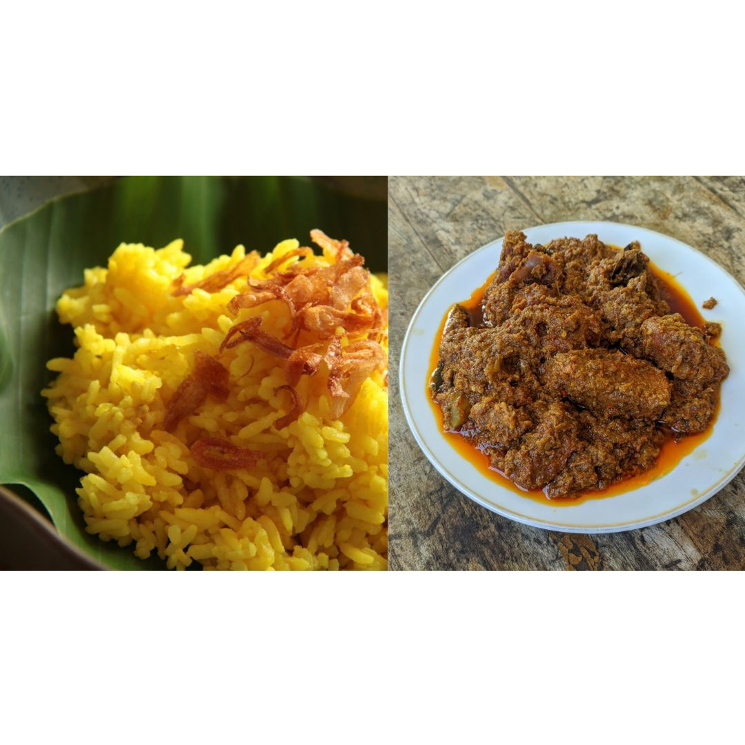 pulutkuning rendangayam Pulut Kuning & Rendang Ayam